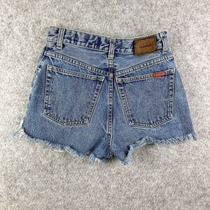 Vintage Lawman Jean Shorts Womens 5 Blue Cut Off Booty Western Cowboy Rodeo*